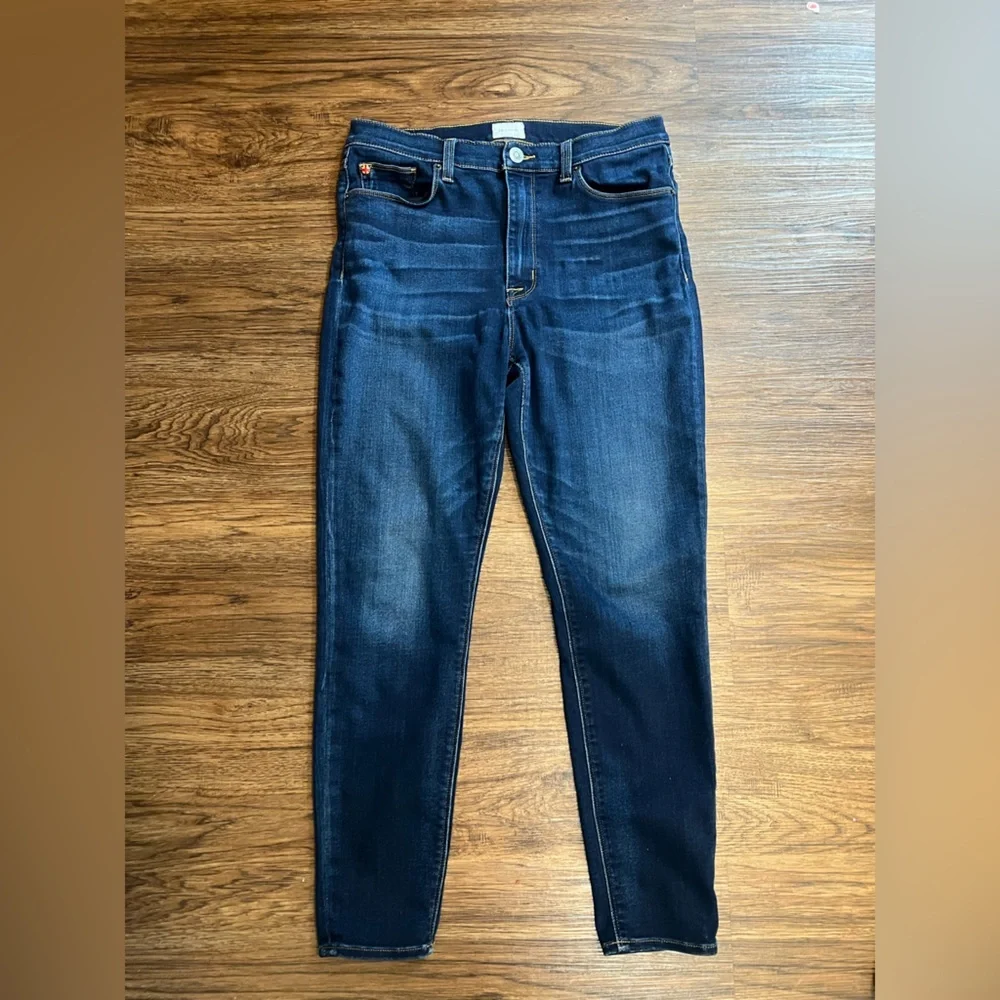 Hudson Jeans Dark Blue Skinny Leg Denim Barbara high waist skinny ankle - Picture 2 of 10